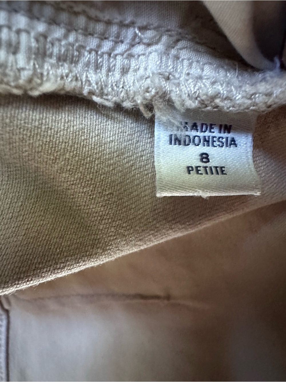 J.Jill Denim High Rise Wide Leg Crop Jeans Blush Beige Stretch 8‎ Petite - Picture 8 of 11
